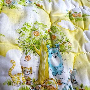 Vintage yellow neutral zip‎ baby blanket